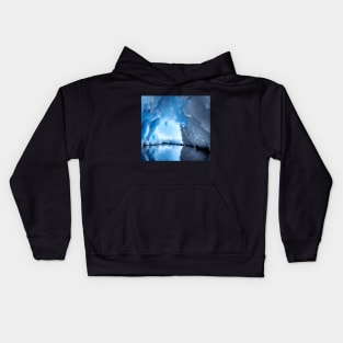 Blue Ice Cave Kids Hoodie